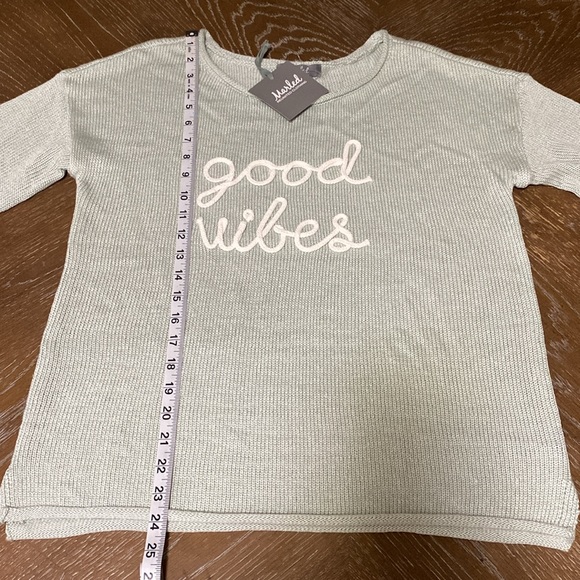 MARLED Good Vibes Knit Long Sleeve Oversized Sweater (Size M) - Picture 15 of 16